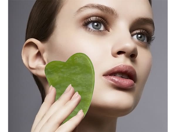 Jade Massage Roller Sæt / Gua Sha Ansigtsmassage - 3 dele_MGF
