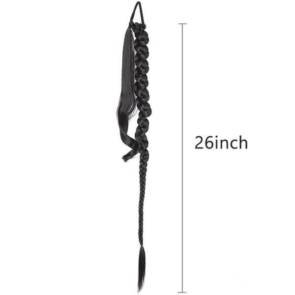 Black Twist Braids Crochet Hair Extensions (2 pieces)