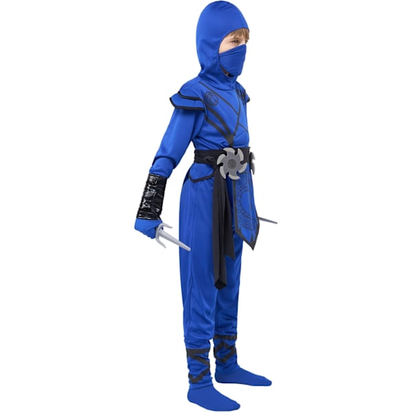 Ninja rød drage kostume til børn Halloween fest blå blå