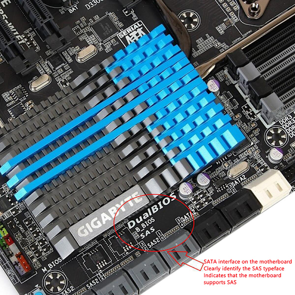 1. SFF-8482 SATA/SAS til SATA 180 graders vinkeladapter Konverter SAS