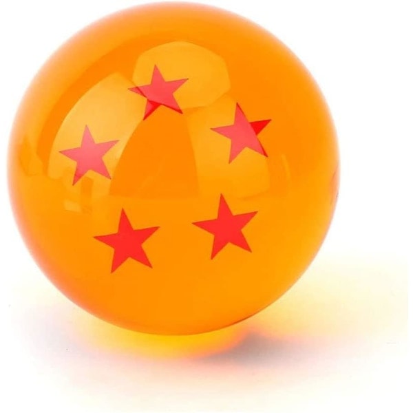 7 kpl Dragon Ball -palloja, Dragon Balls 1-7 tähteä lahjapakkauksessa, keräilyesine Dragonball Z -lahjaksi (halkaisija 4,3 cm)