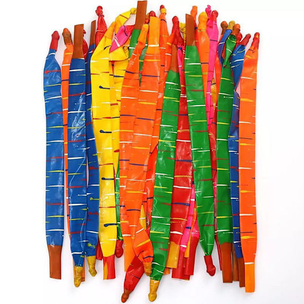 50/100 stk blandede farver lang latex raketballon flyvende hvinende 50PCS
