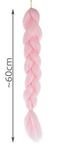 Jumbo Braid / Lisäkehiusletti - 60 cm_MGF Ljusrosa