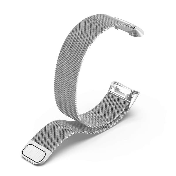 Milano Magnetisk Metallarmbånd for Fitbit Charge 5_MGF Silver
