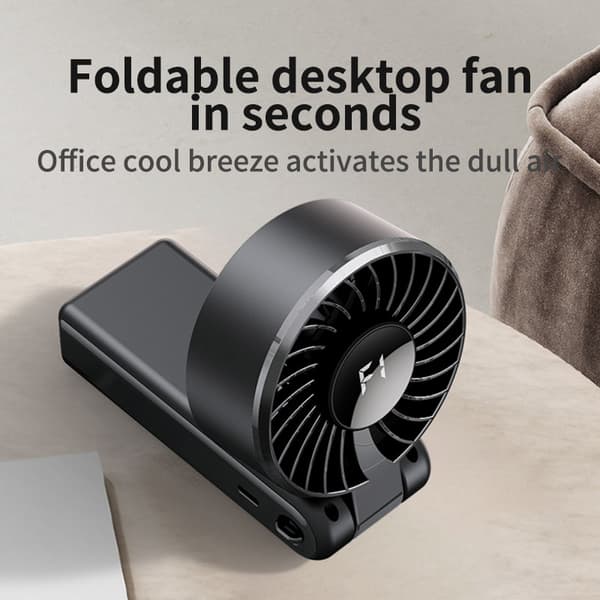 Handheld Fan: Portable and Powerful Cooling Black Black
