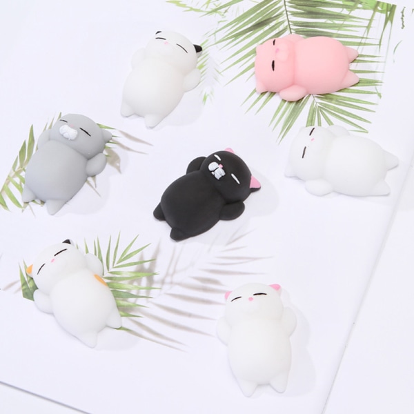 Anti-Stress Leksar Kissat Squishies Mini Kissan Puristuslelut Stressi Mochi Kawaii Squishies Squishy Kawaii S