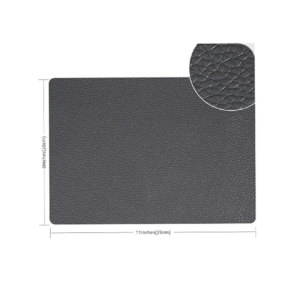 Self-Adhesive PU Leather Repair Patch Dark Grey DarkGrey