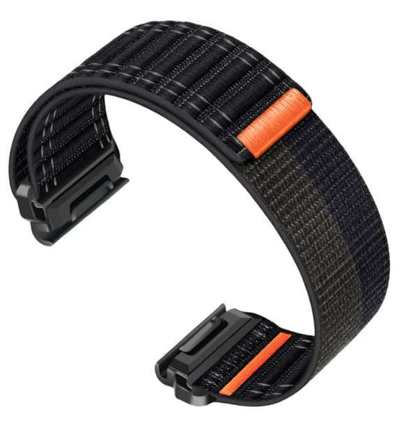 Nylonurrem til Garmin Fenix 8/567X/pro/Epix 935/965 Sort+Grå 22 mm Black+Grey 22 mm