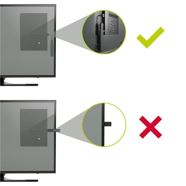 HDMI™-joustosovitin (ohut) Svart