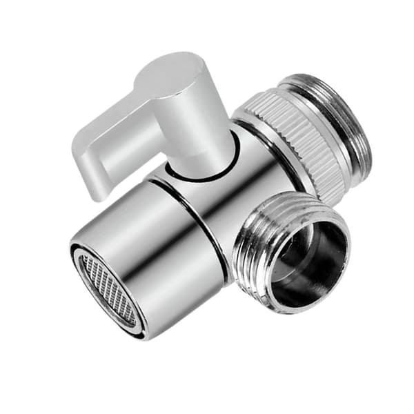 Faucet Diverter M22 to F1/2+F3/4+M24+M26+M28 Adapter - Silver