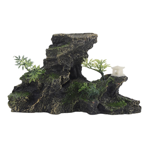 Simuleret Harpiks Stenformation Akvarium Dekoration
