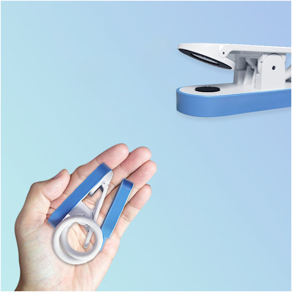 Sort Boglampe - LED Clip-on Læselampe til Studerende Hvid White