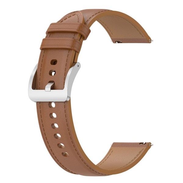 Äkta Läder Armband Smartwatch (22 mm) Brun 20