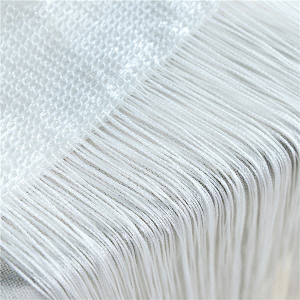 Frynsegardin 100x200 cm 1 par Hvid White