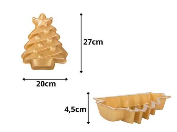 Stor juletre kakeform silikon juletre_MGF
