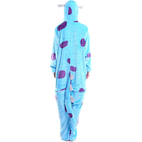 Aikuisten Unisex-Hyppyasu Eläinpuku Puku Potkupuku Yöpaita Pyjama Huppari Yöasu Cosplay Piirretty Kigurumi Karnevaali Joulu Halloween Sullivan S