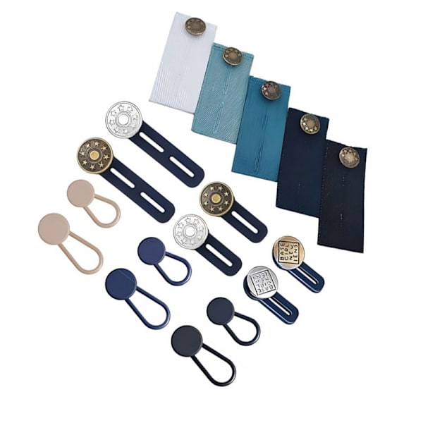 Removable Waist Extender with Silicone Button for Adjustable Fit