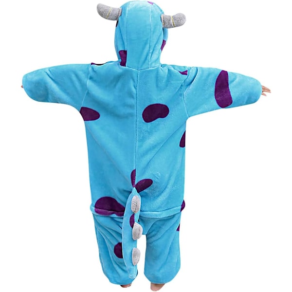 Barn Jumpsuit, Kostym, Djur, Onesie, Nattklänning, Pyjamas, Huvtröja, Nattkläder, Cosplay, Kigurumi, Karnevalskostym, Jul, Halloween Rävröd Höjd 130/140 cm