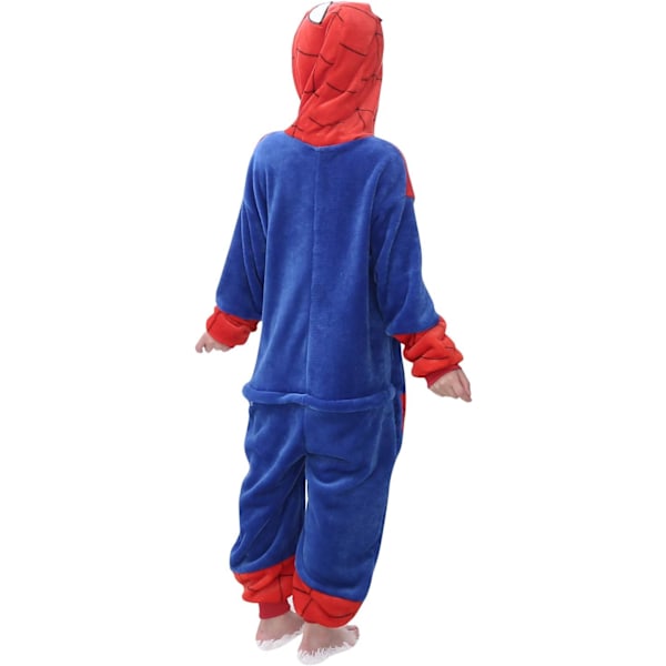 Barn/Unisex Fancy Dress Djurdräkt Onesie Pyjamas Jumpsuit Cosplay Kigurumi Jul Halloween Maskerad Spindelmannen 140