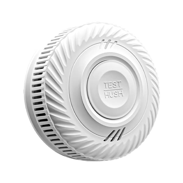 Smoke Detector with LED Indicator and 10-Year Battery Life White White