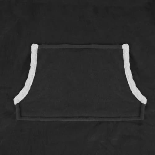 Oversized hettegenser med hette - Filt_MGF Black