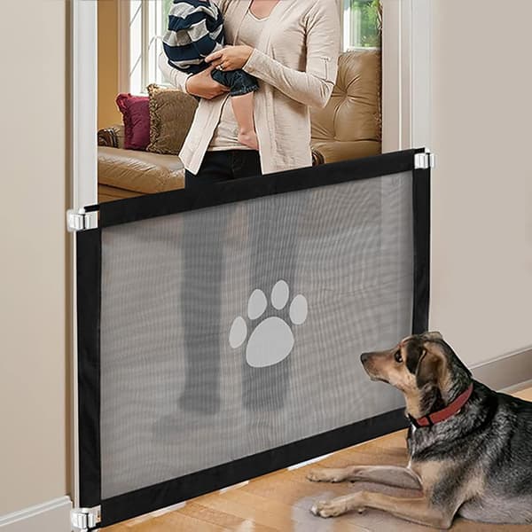 1 x 80*100 cm gjerde, hundegrind Magic gate hundesikkerhetsgrind Enkel