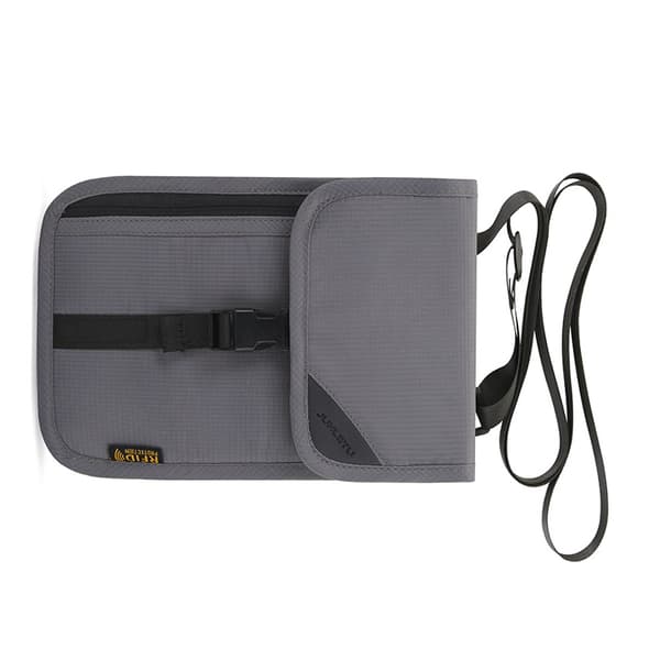RFID-kaulalompakko Passinpidike Tummanharmaa DarkGrey