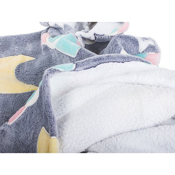 Oversized Børne Hættetrøje med Hætte - Selvlysende_MGF LightGrey