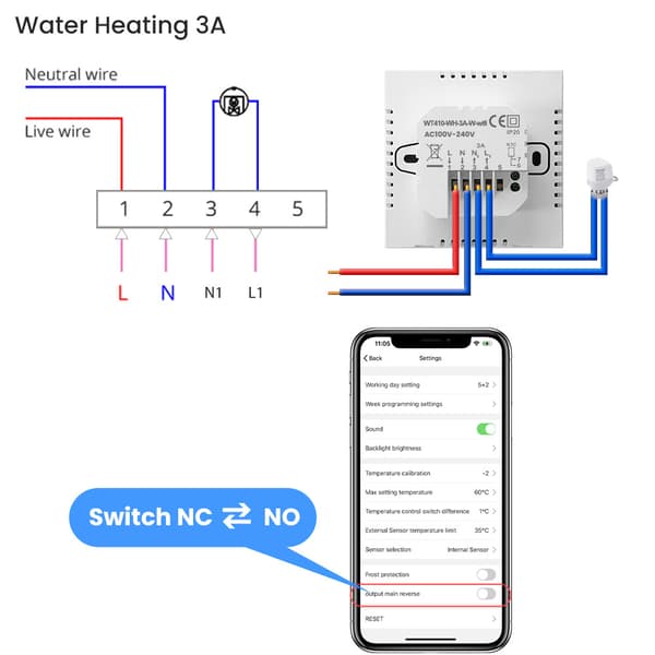 Smart WiFi Thermostat for Electric Underfloor Heating
