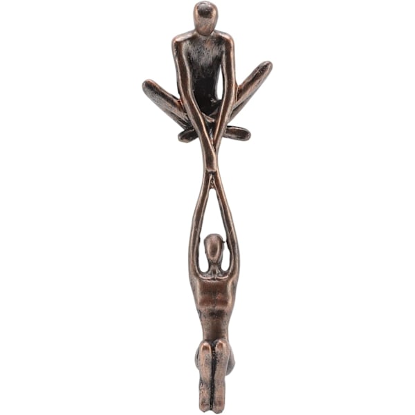 Harpiks Skulptur Ornament, Abstrakt Kunst Figur af Par der Danser, Kærlighedssymbol