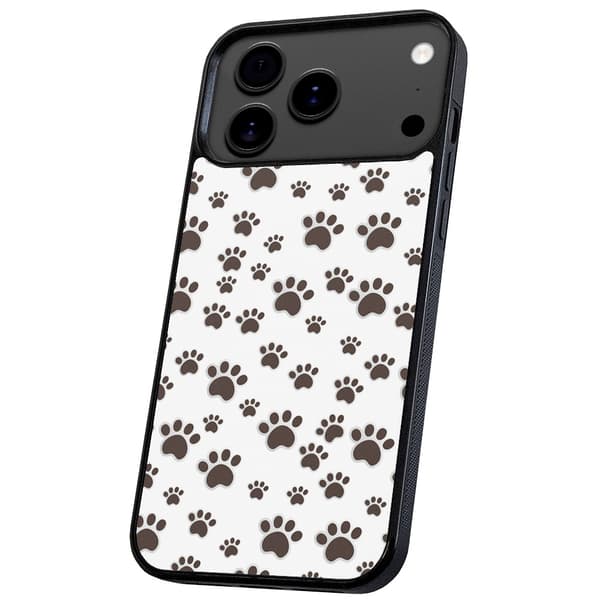 iPhone 17 Pro - Deksel/Mobilskall Paw Pattern_MGF