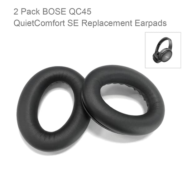 Øreputer for Bose QC45 / QuietComfort SE Svart Black
