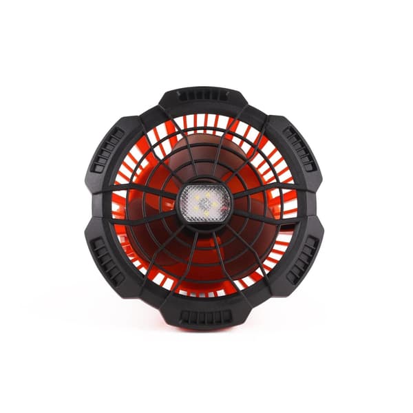 Trådløs Ventilator - Campingventilator med LED-lys og Krog_MGF Orange