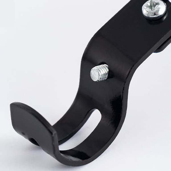 Adjustable Curtain Rod Brackets, Easy Install Curtain Rod Holders Black Black