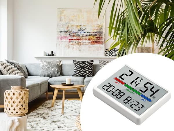 LCD Vejrstation - Temperatur, luftfugtighed og dato_MGF