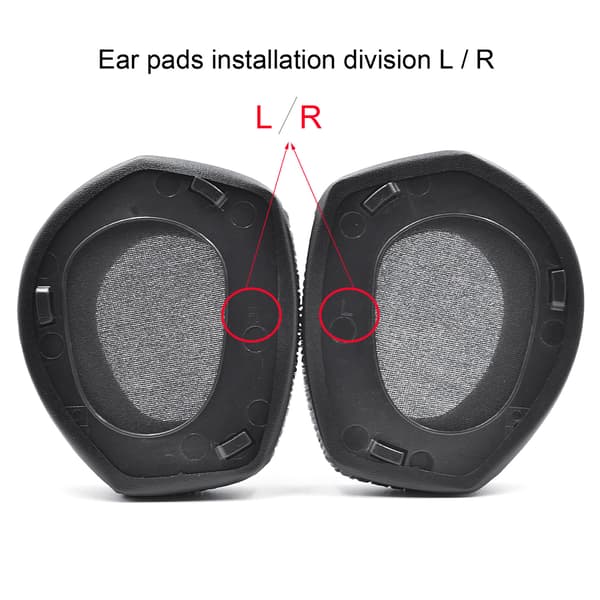Ørepuder til Sennheiser HDR RS 165/175/185/195 Sort Black