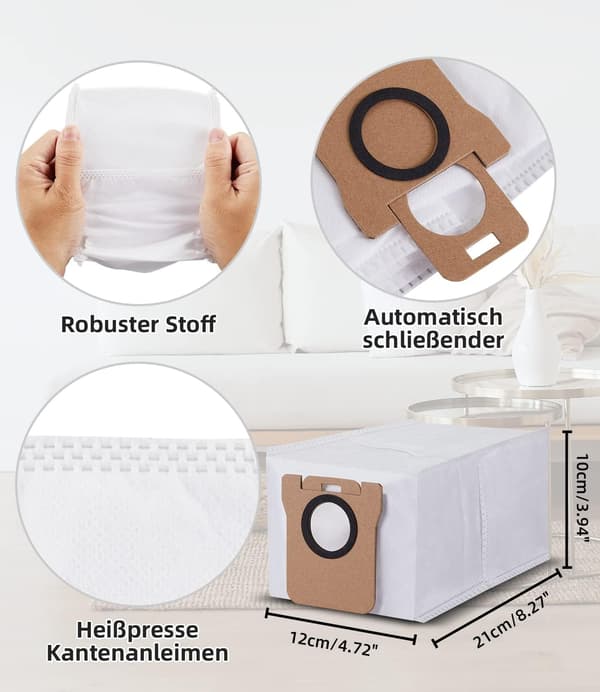 Erstatningsstøvposer for Xiaomi/Dreame robotstøvsuger