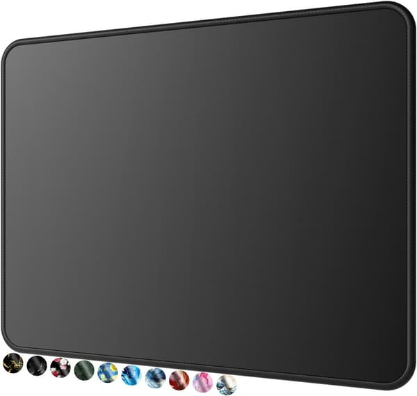 Musematte - 26 x 21 cm - Sklisikker - Musematter - For skole og kontor - Musematte svart