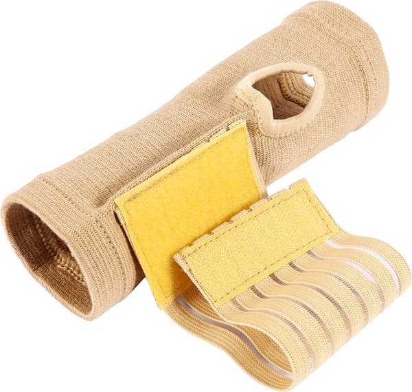 Handledsstöd | Handledsskydd | Handledsskydd | Sport handledsstöd | Handledsstabilisator | Handledsbandage med kardborreknäppning | 1 par | Beige