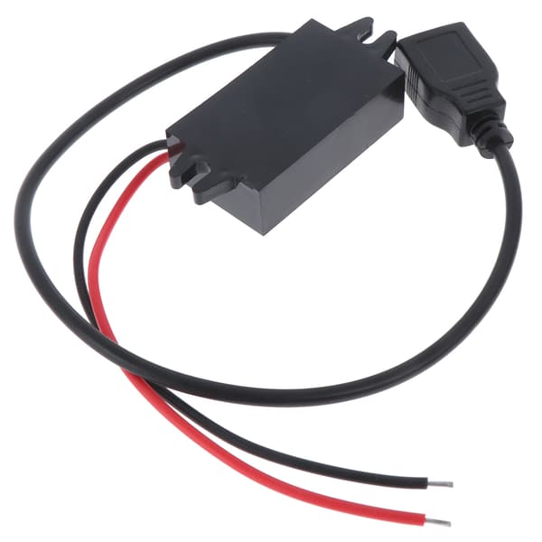 1:a USB 12V til 5V DC/DC Spændingsreducerende Strømadapter