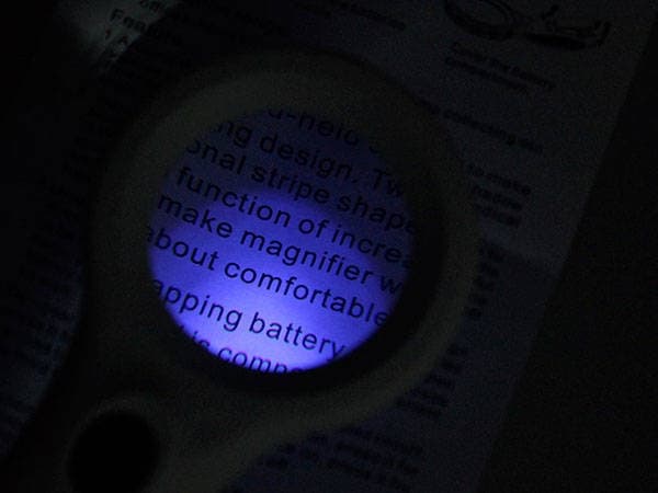 Forstørrelsesglas UV LED - Forstørrelse 4x_MGF