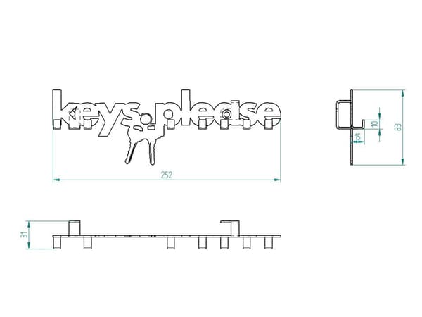 Decorizzly® Keysplease nøgleholder_MGF