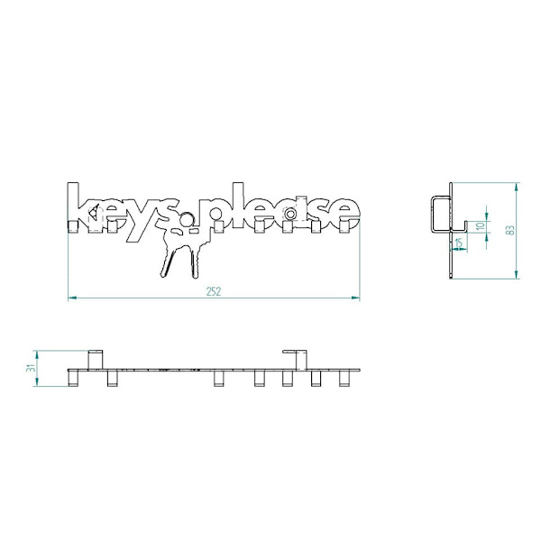Decorizzly® Keysplease nøkkelholder_MGF