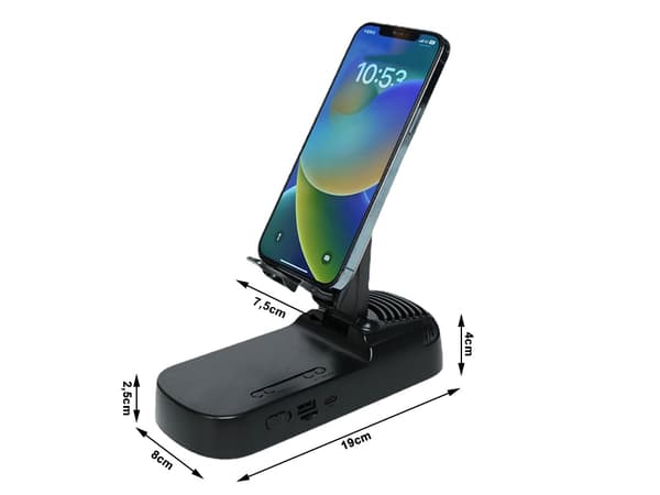 Bluetooth-kaiutin - Teleskooppijalusta virtapankilla_MGF