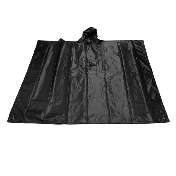 Multifunksjonell Regnponcho Svart Black