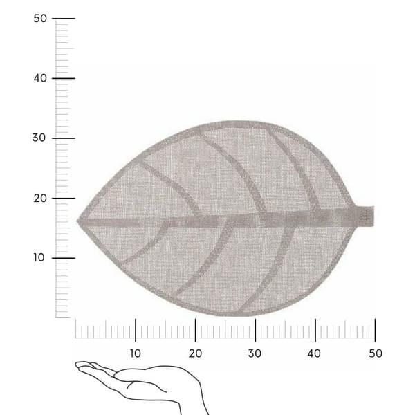 Feuille perusrunko, vaaleanharmaa lehti_MGF