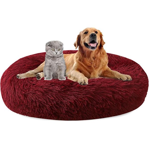Fluffy hundeseng katteseng blødt pudebetræk sofaseng 80cm_MGF