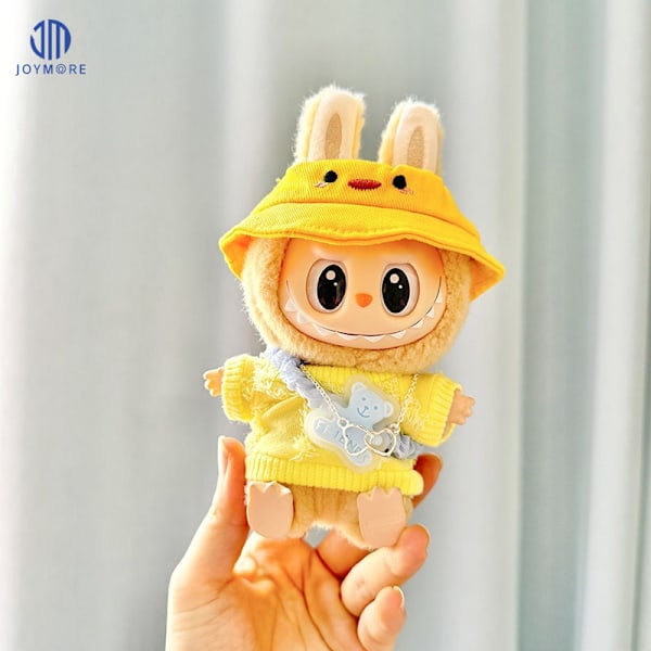 /NC/POP MART Labubu Macaron Legetøj Have a Seat Labubu Tøjsæt og Tilbehør Labubu Tøj 17cm Designere 19