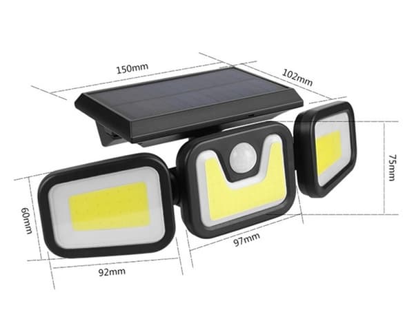 Solcellslampa för Trädgård - Solpanel & Rörelsesensor_MGF