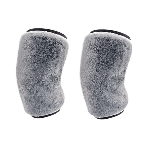 Thermal Knee Warmers with Fleece Lining for Extra Comfort Grey Grey